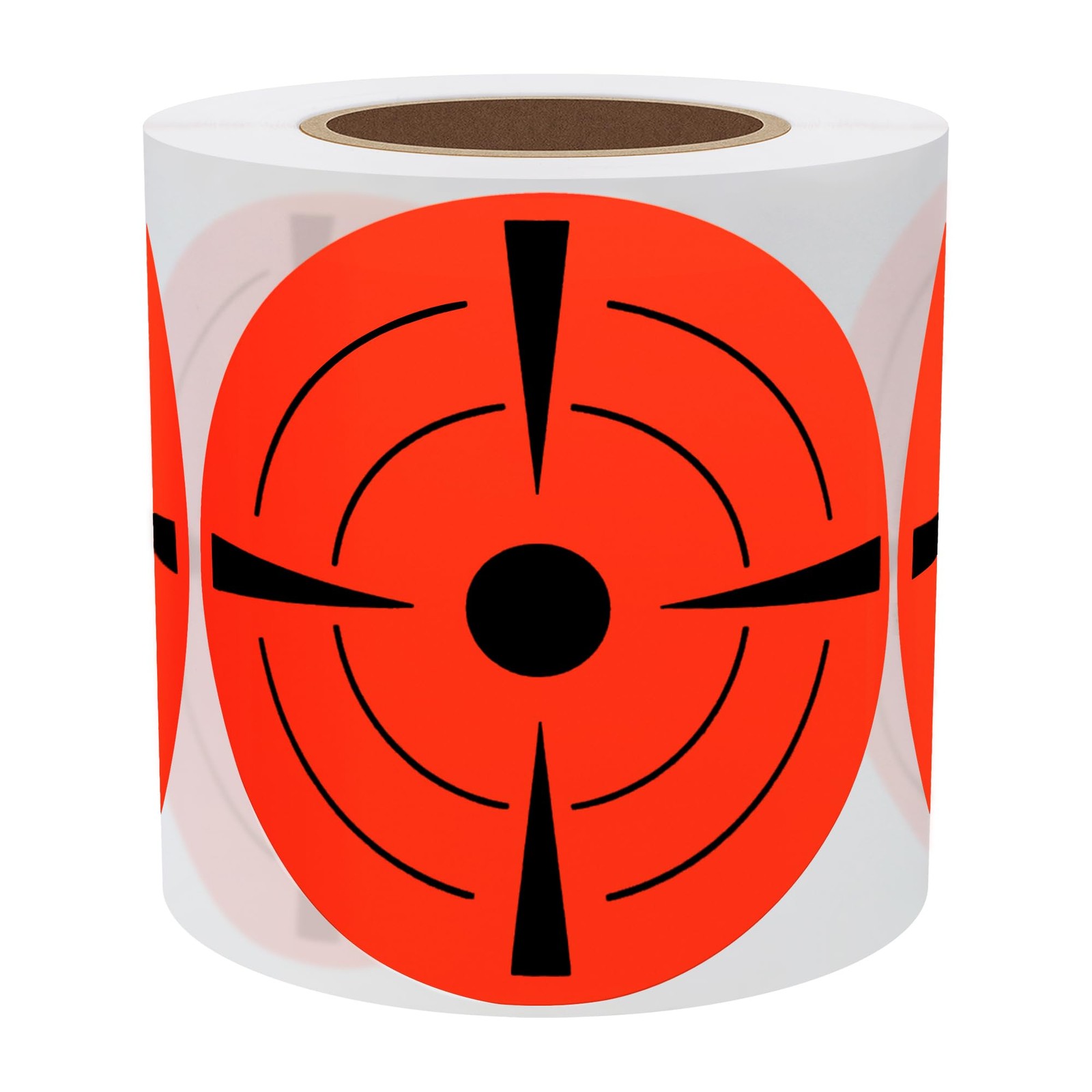 Hybsk Target Pasters 4 Inch Round Adhesive Shooting 4 inch, Fluorescent Red