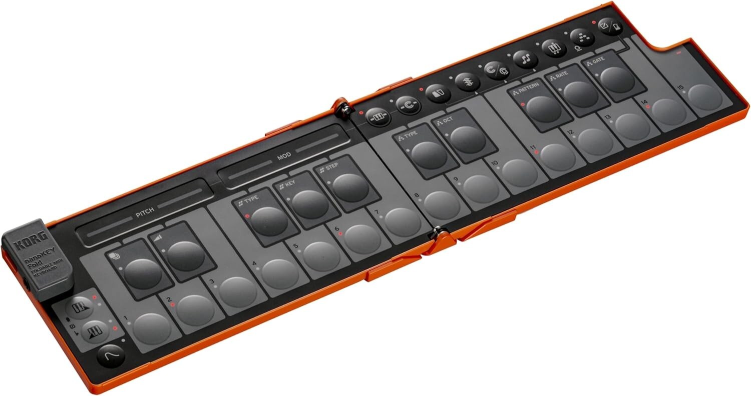 KORG nanoKEY Fold 25 key Lava Orange Foldable Midi Keyboard Brand NEW