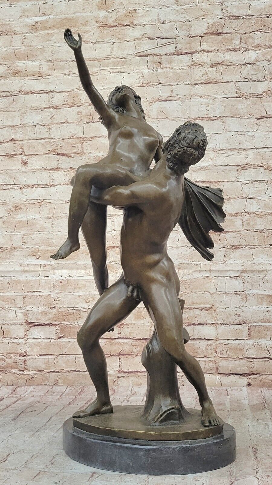 RONZE SCULPTURE, TWO ABSTRACT DANCERS, TALL 28", LOVELY FINE ART ARTWORK SALE