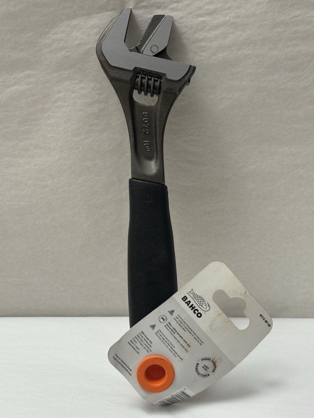 New BAHCO 8072 US 10” Adjustable Wrench With Scale Black (SH1)