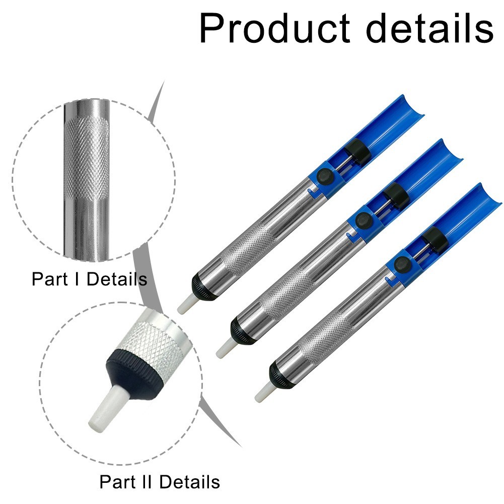 Desoldering Iron Pump 3 Pack Lightweight Anti Static Solder Removal Tool