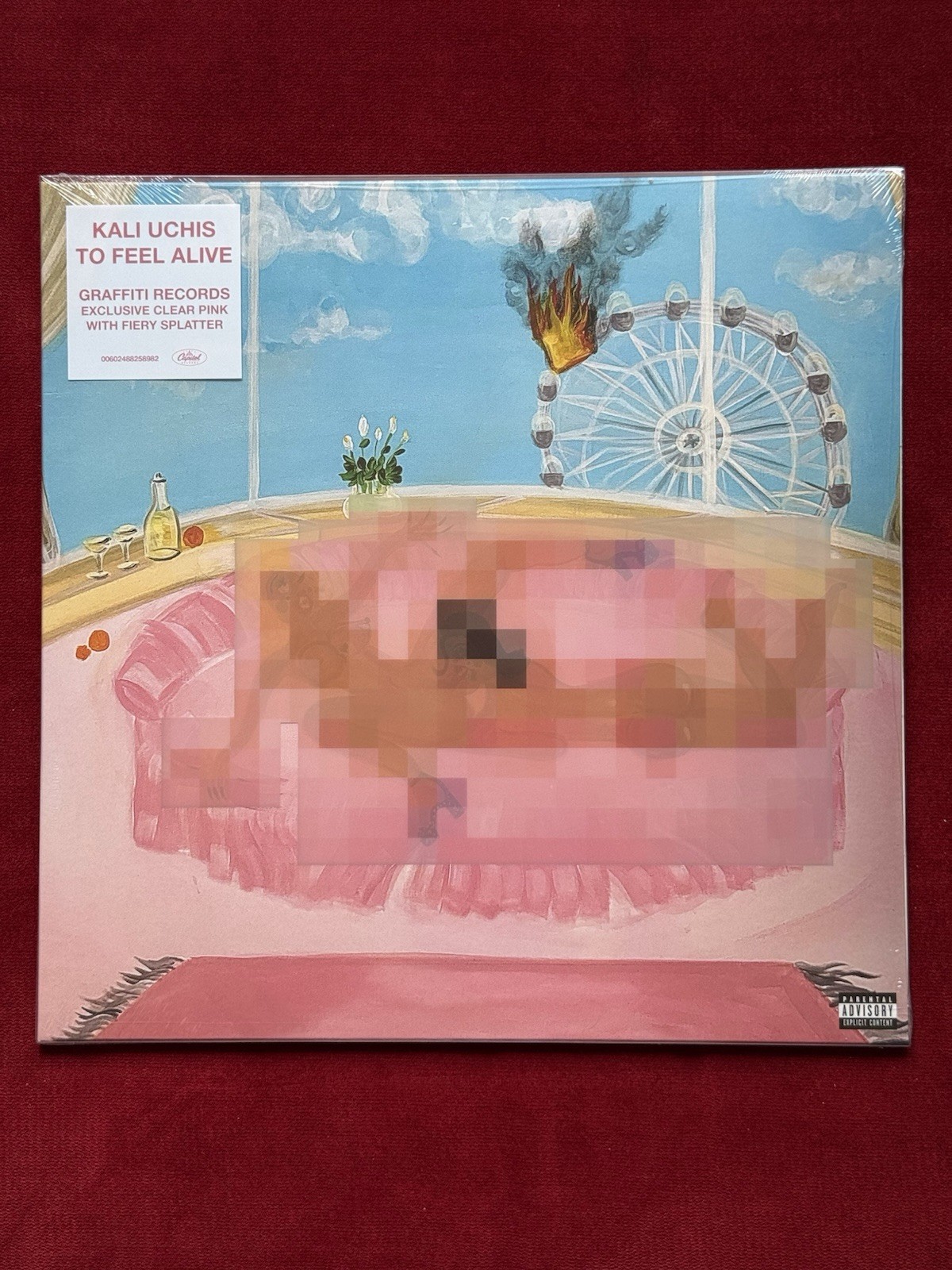 Kali Uchis - To Feel Alive Rare LP - Clear Pink Fiery Splatter Vinyl - /2000
