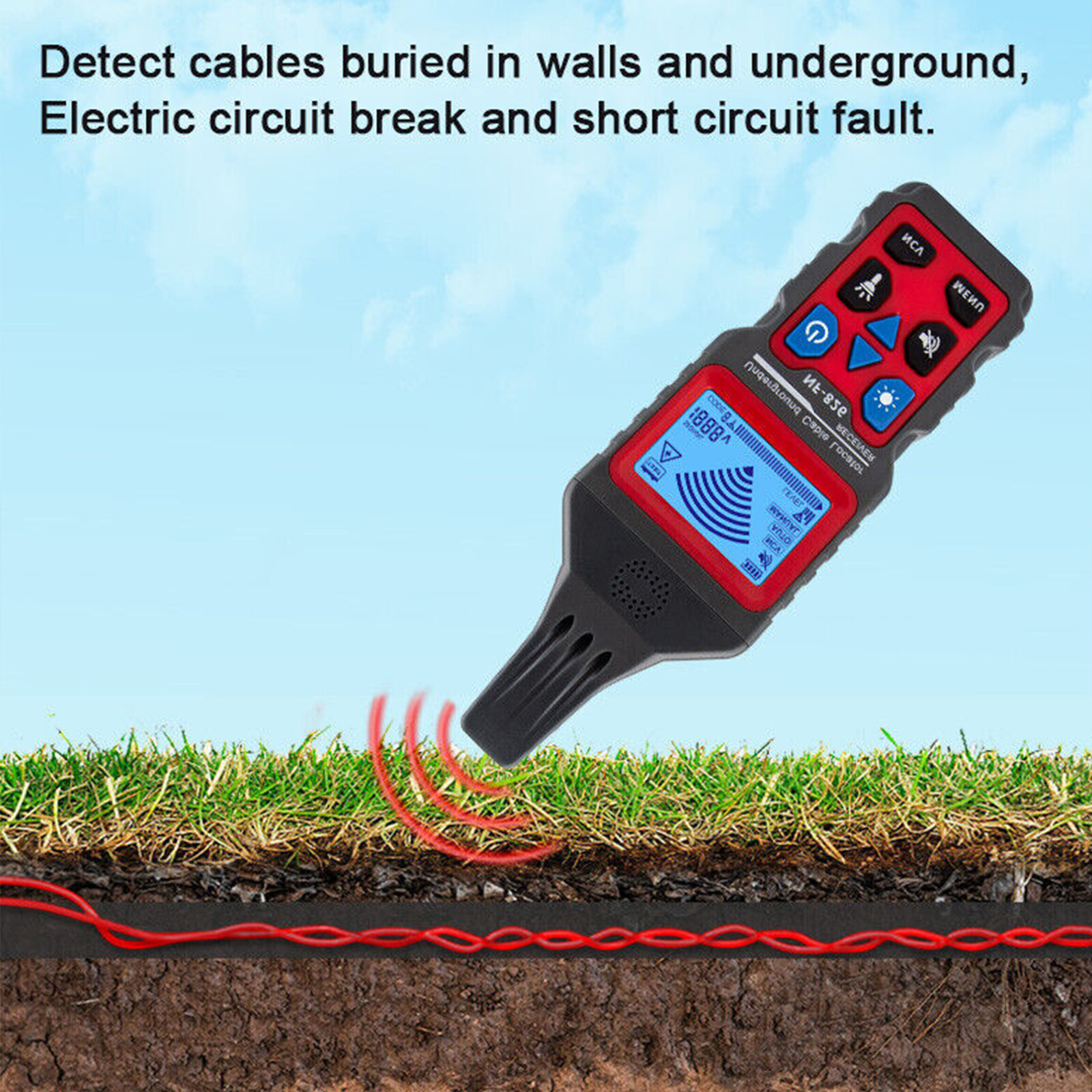 NF-826 Underground Cable Tester*1 Electrical Locator Wire Tracker Detection Wall