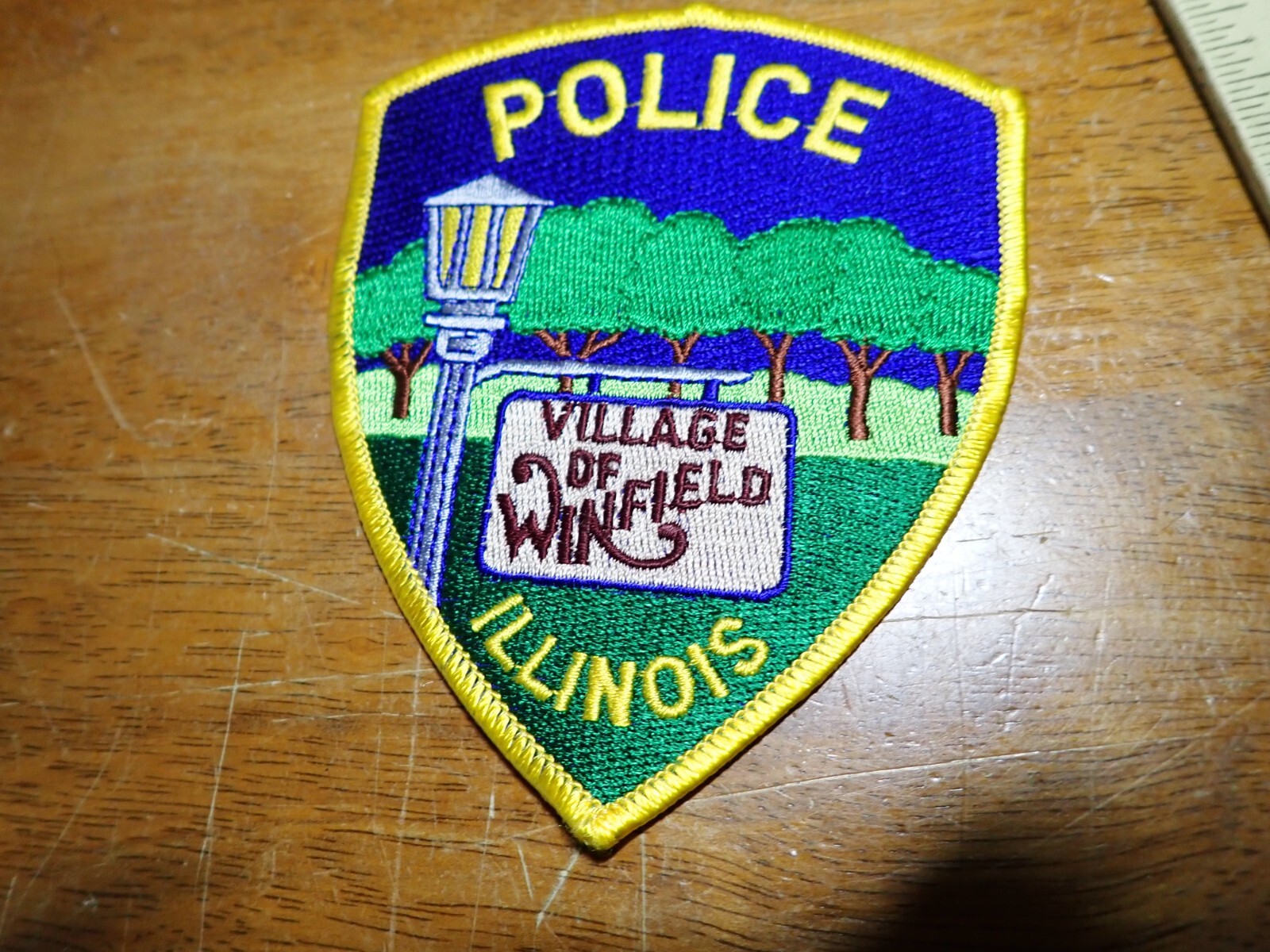 VILLAGE WINFIELD ILLINOIS COLLECTIBLE OBSOLETE SHOULDER patch bx p#22