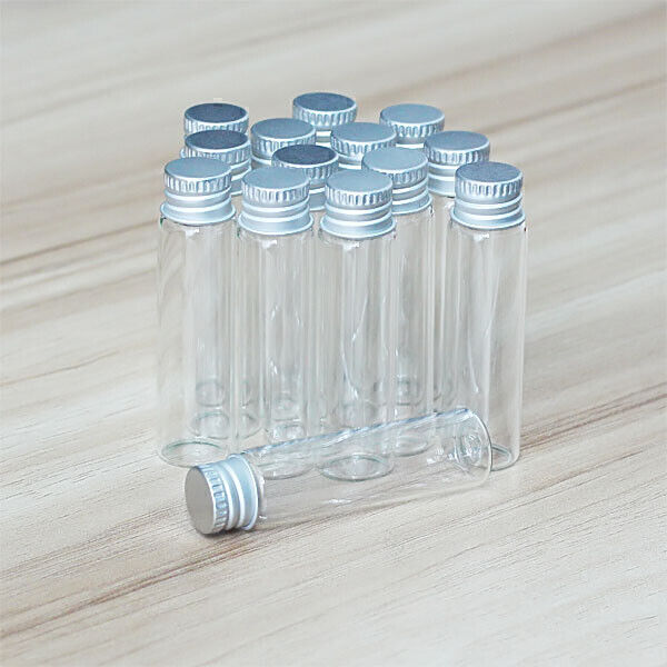 6ml Aluminum Lids Screw DIY Vials Storing Oils Mini 10~100pcs Glass Bottles