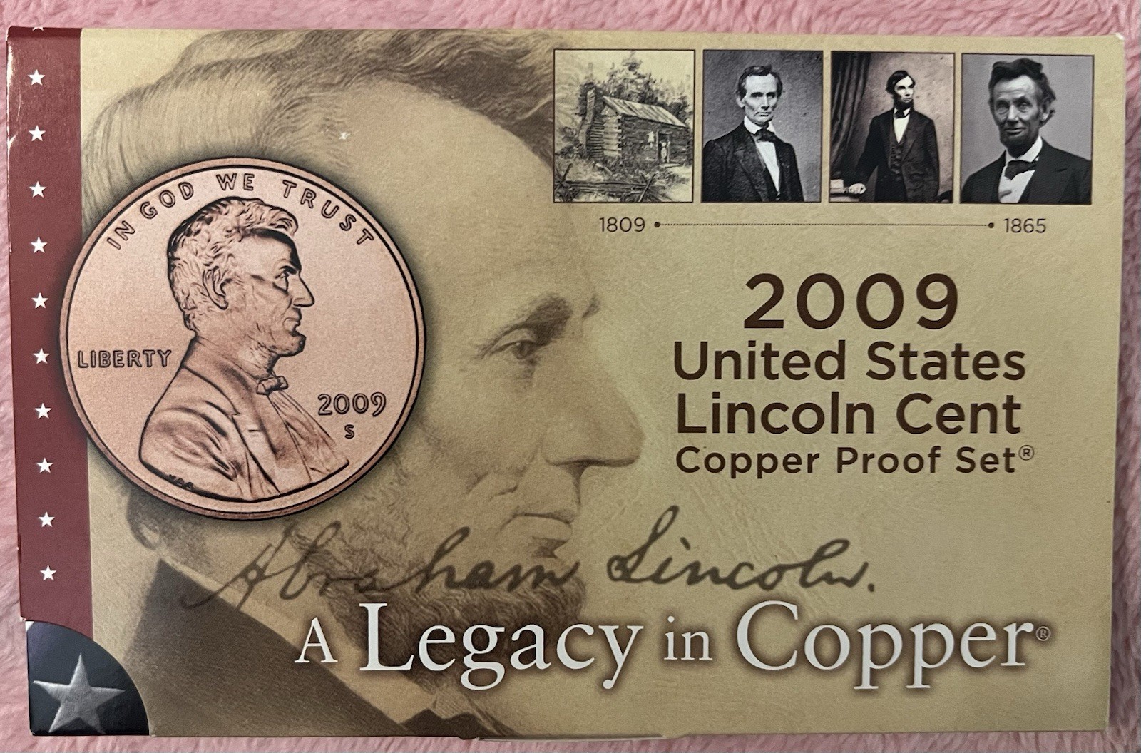 2009-S Lincoln Cent united States Cooper Proof Set (4 S Coins)     In 95% Copper