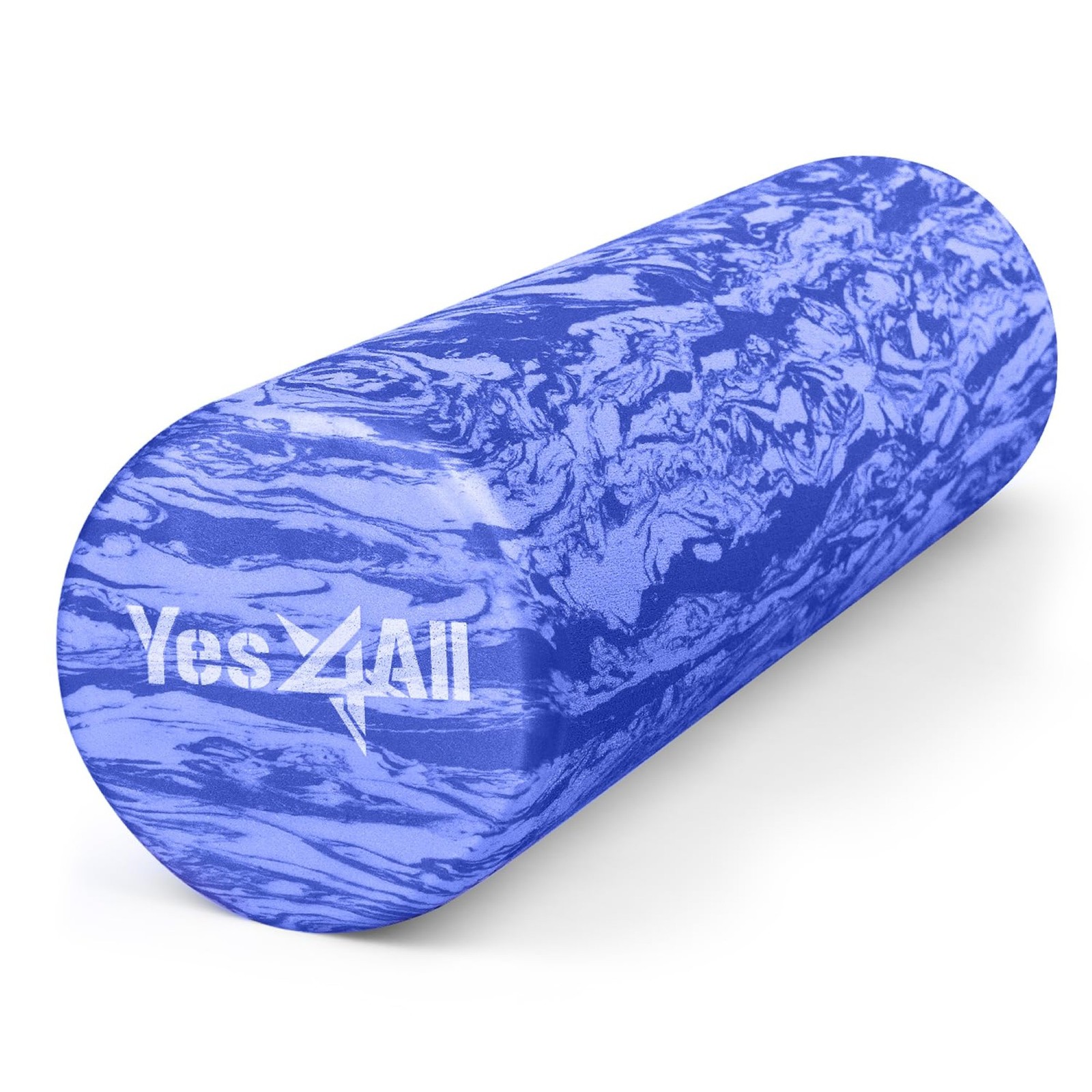 Yes4All EVA Firm Foam Round Back Roller, Exercise or Yoga, 18", Clematis Marbled