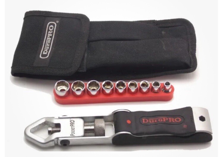 DuraPro PocketPro Multi Purpose Tool Set Sockets Bits With Pouch