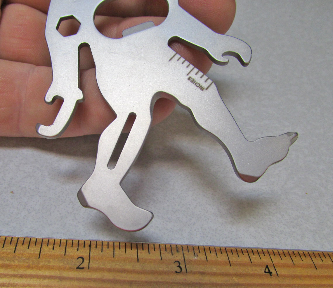 Bigfoot Multi-tool Tool, Sasquatch Key ring Pocket Sized Multi tool 8 tools in 1