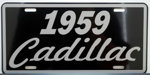 1959 59 CADDY METAL LICENSE PLATE FITS CADILLAC ELDORADO COUPE DEVILLE FLEETWOOD