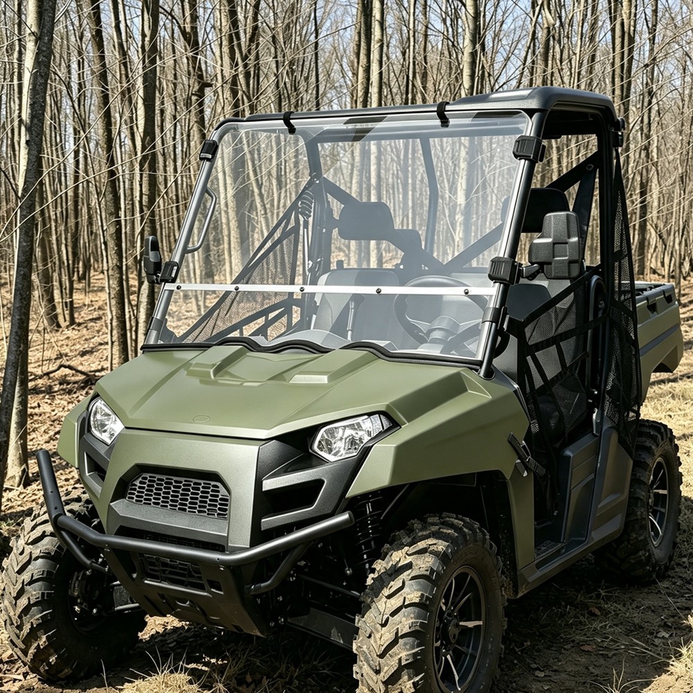 Front Windscreen PC Full Window For Polaris Ranger 400 500 EV MID-SIZE 2010-2014
