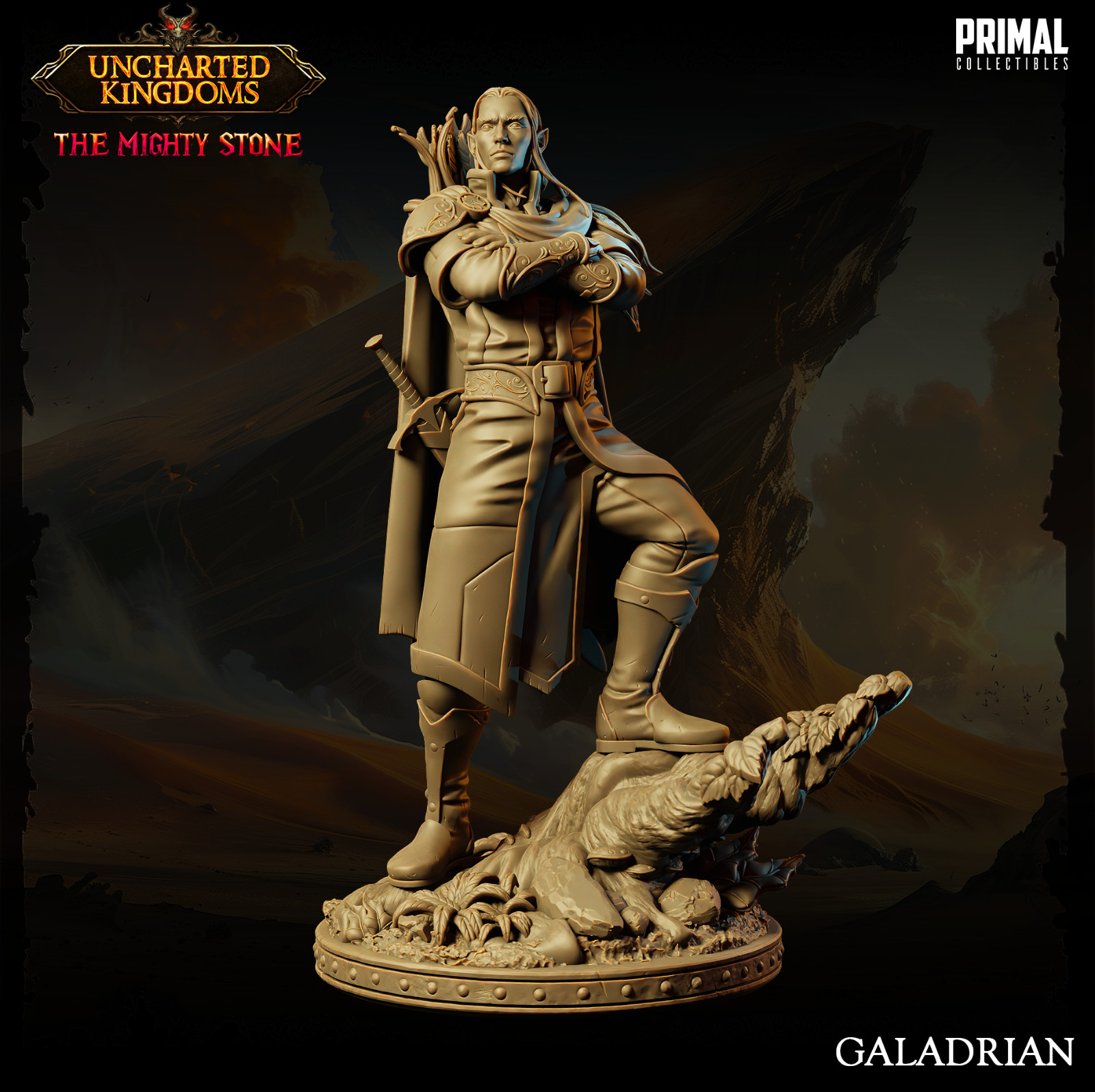 D&D Porthios Kanan Dragonlance Elven Hero 32mm Mini Scale TTRPG