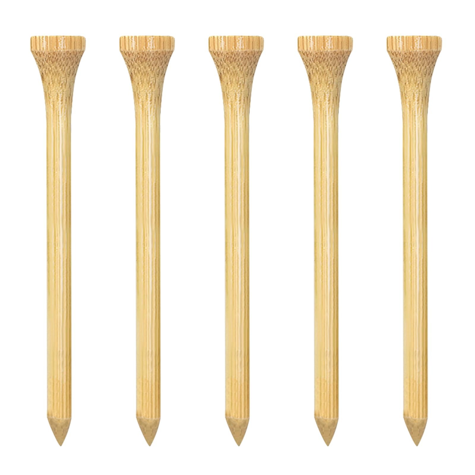 Wooden Golf Tees 3-1/4 inch 100 Count, Long Golf Wood Tees(Natural,83mm)
