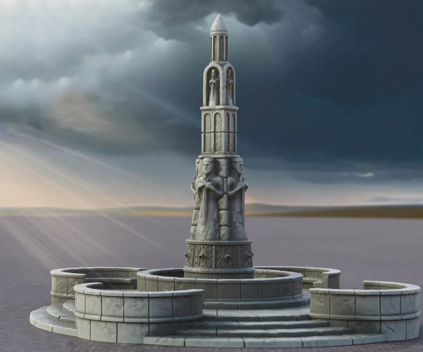 Fountain "A" - Resin Tabletop Miniature