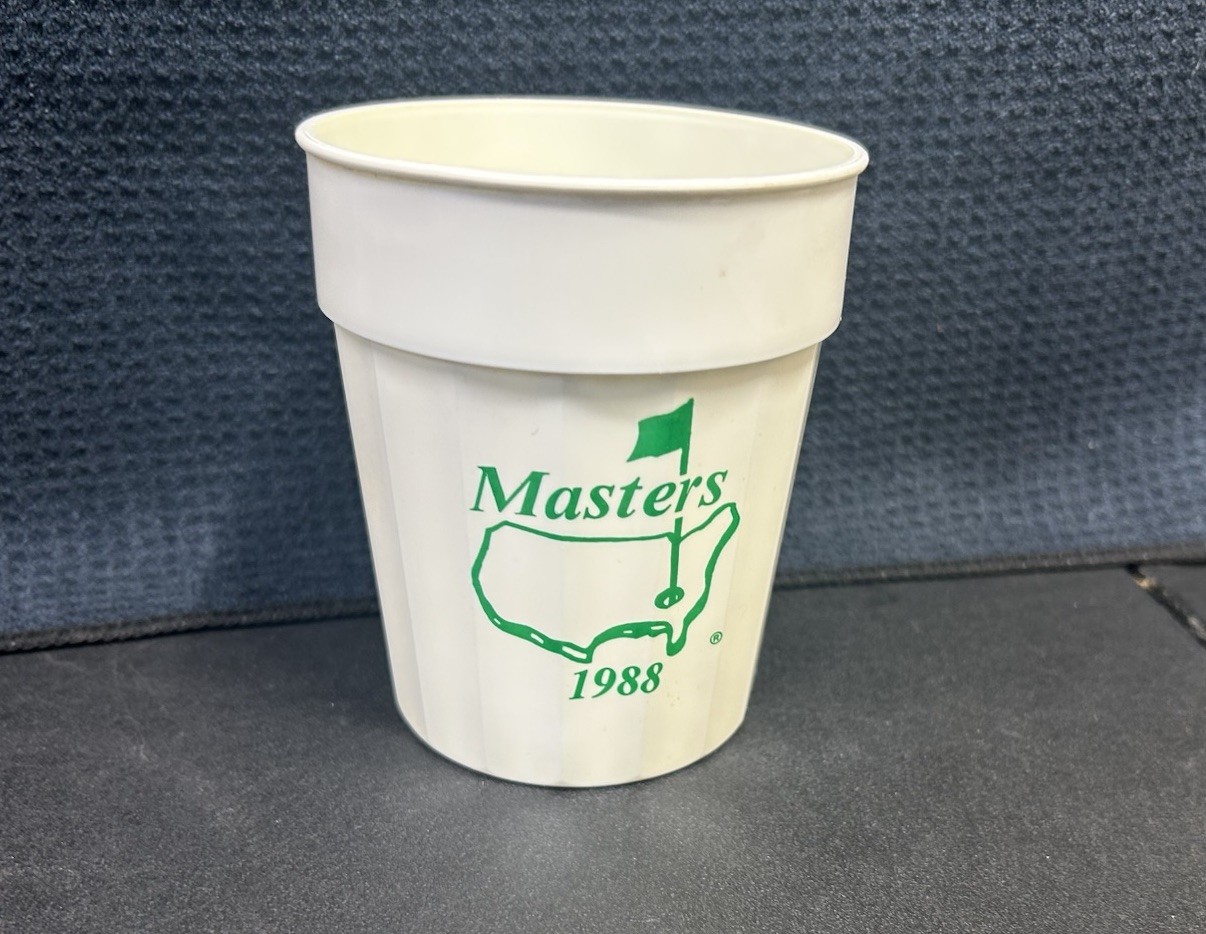 Masters Golf Cup 1988 Augusta GA Vintage 16oz Green Logo
