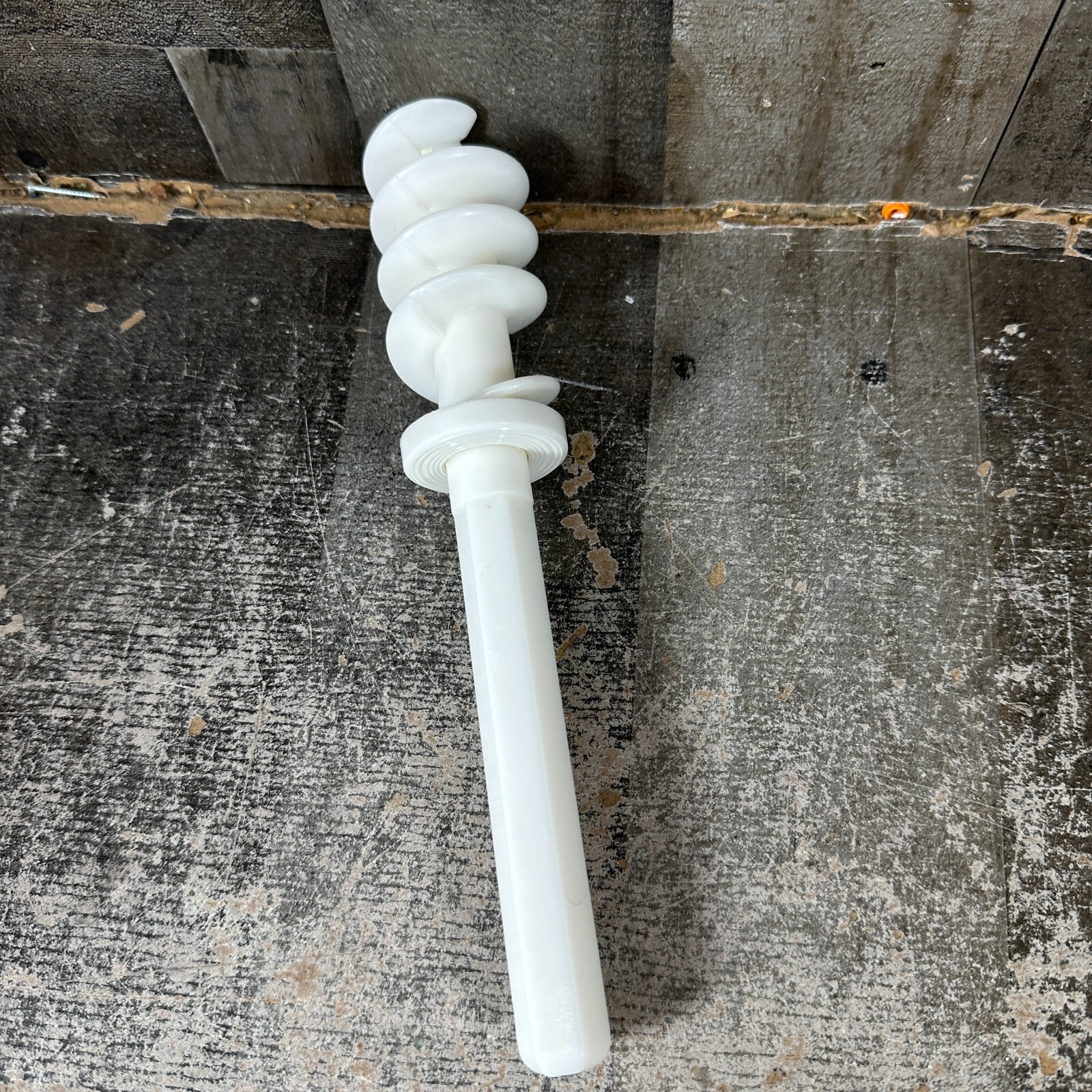 P400 Popeil Auger Stem Pasta Maker White Replacement Part
