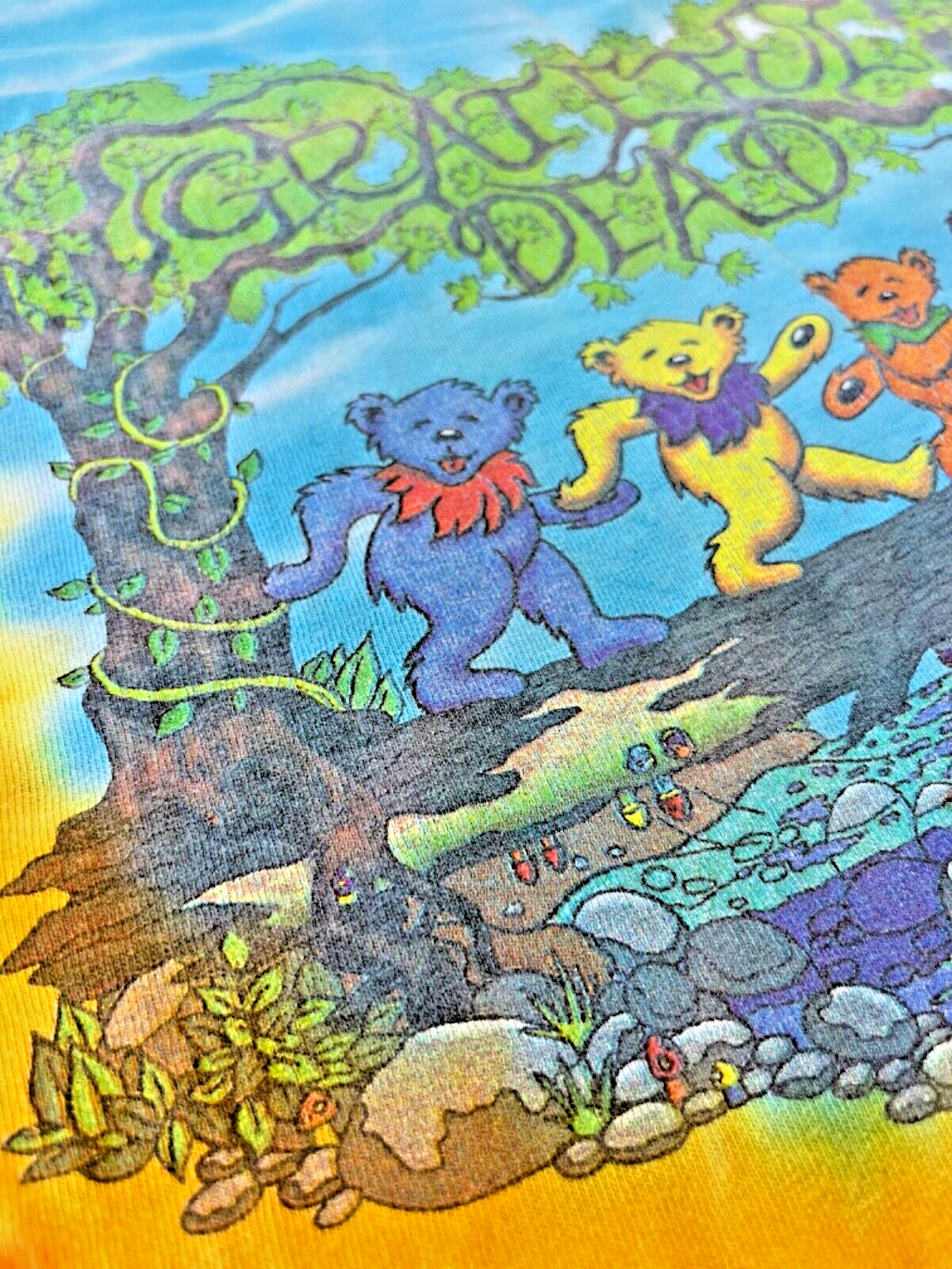 Grateful Dead t shirt vintage GDP Dancing Bears "Peace"