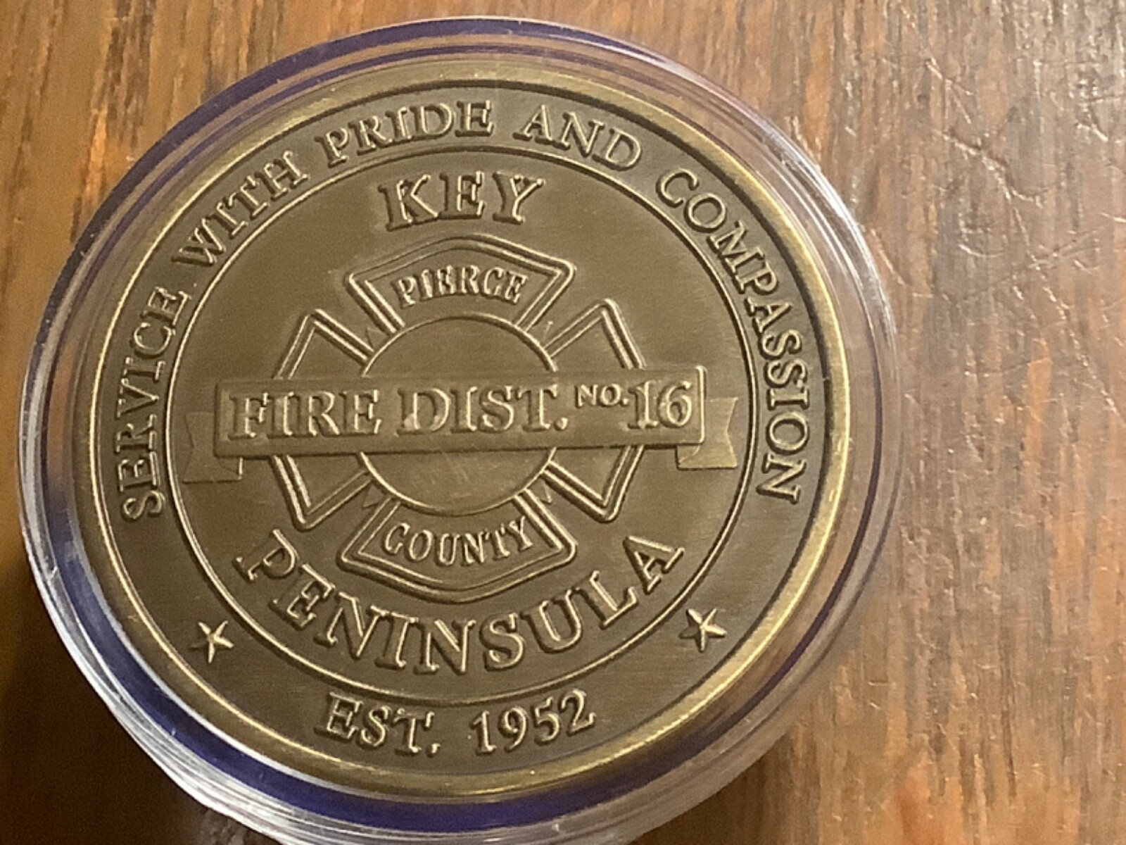 Challenge Coin - Key Peninsula Fire District - Pierce County