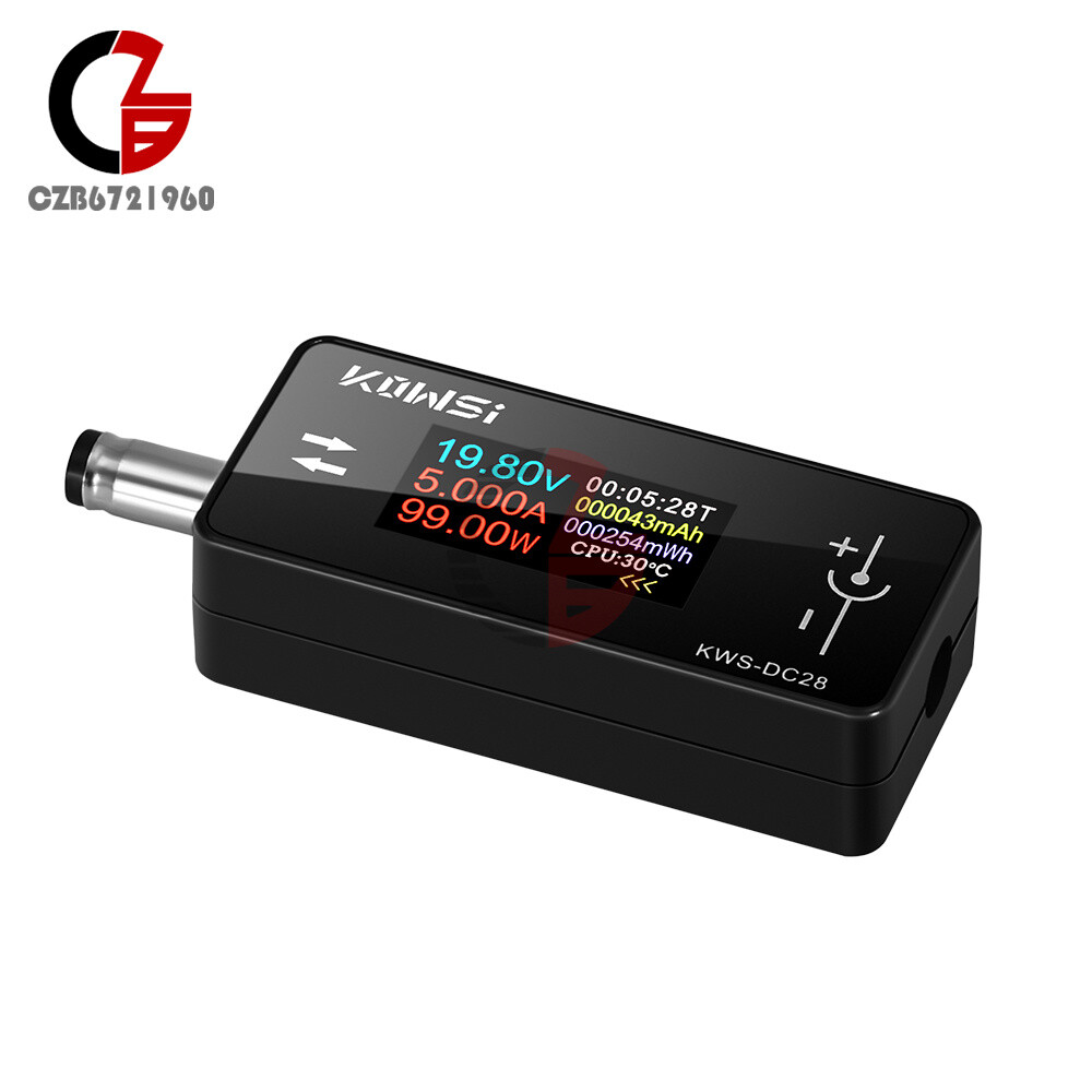DC5.5*2.5 Interface Current Voltage Power Meter Tester Digital LCD Display Meter