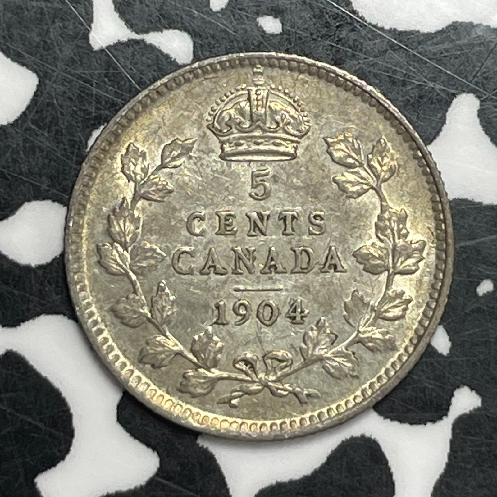 1904 Canada 5 Cents Lot#JM9508 Silver! High Grade! Beautiful!