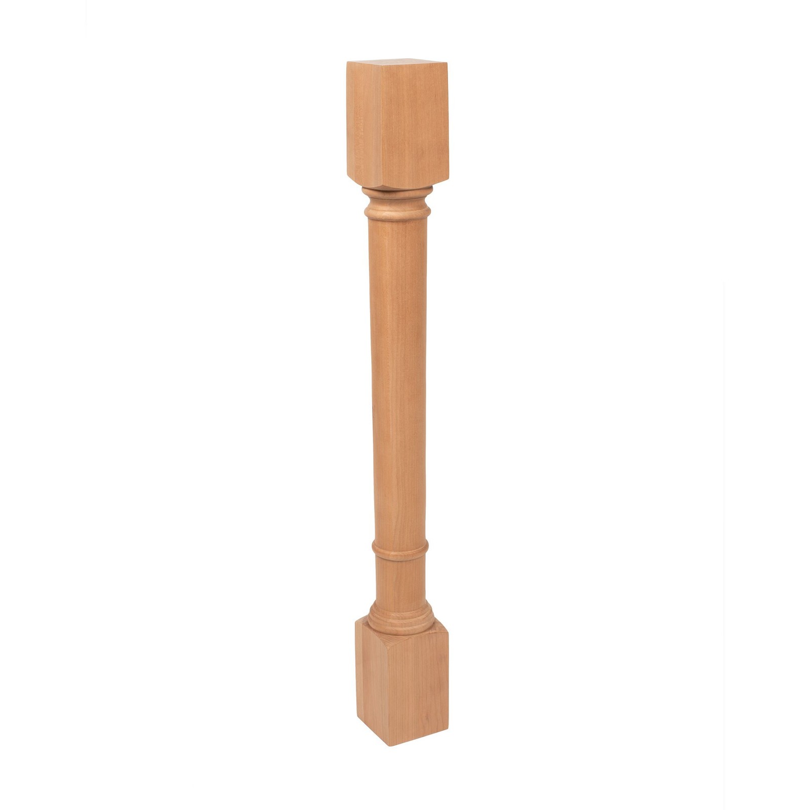 Outwater 35-1/4" x 3-3/4" x 3-3/4" Unfinished Cherry Traditional Island Leg