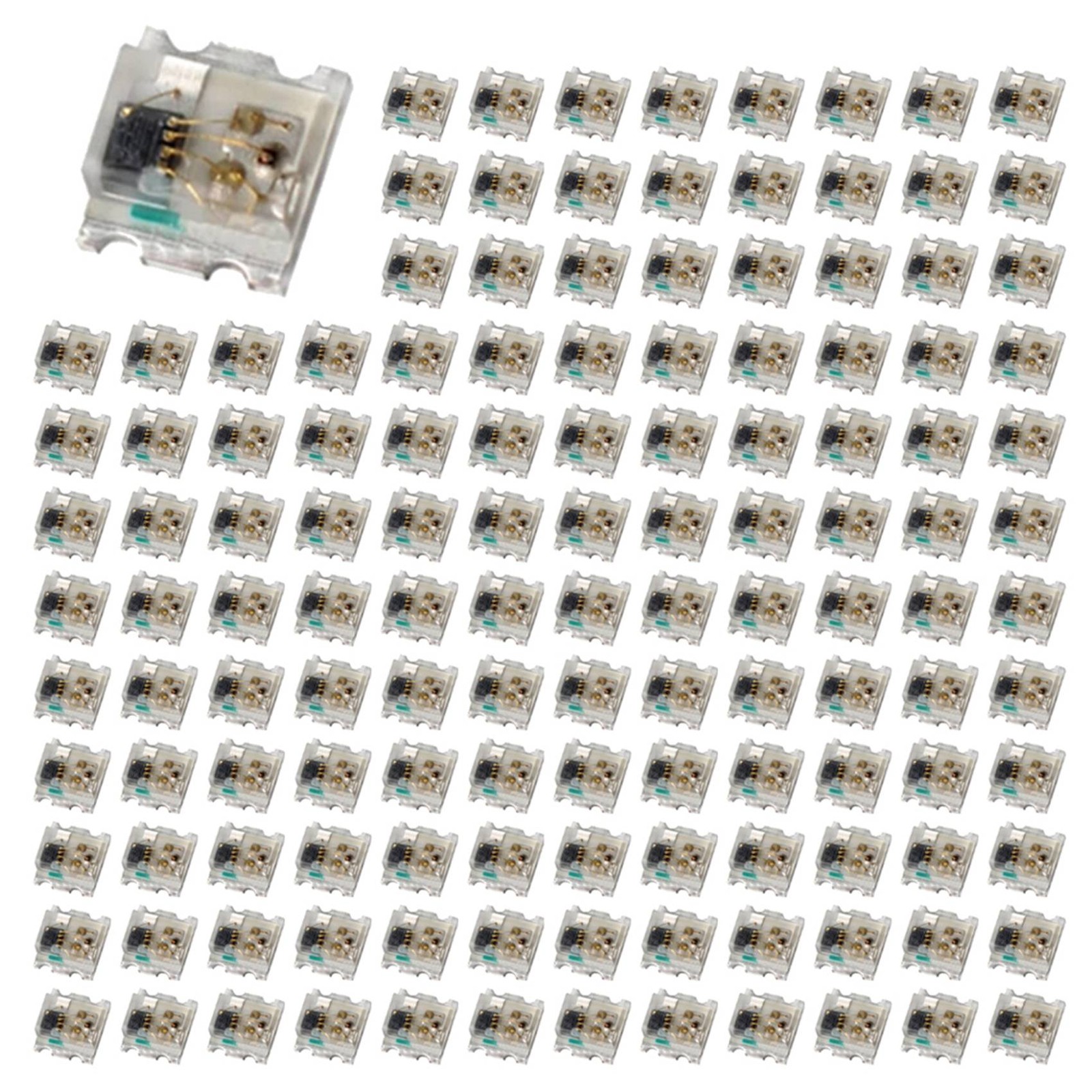 1000pcs WS2812 2020 LED chip 4 pin white PCB addressable Digita3398
