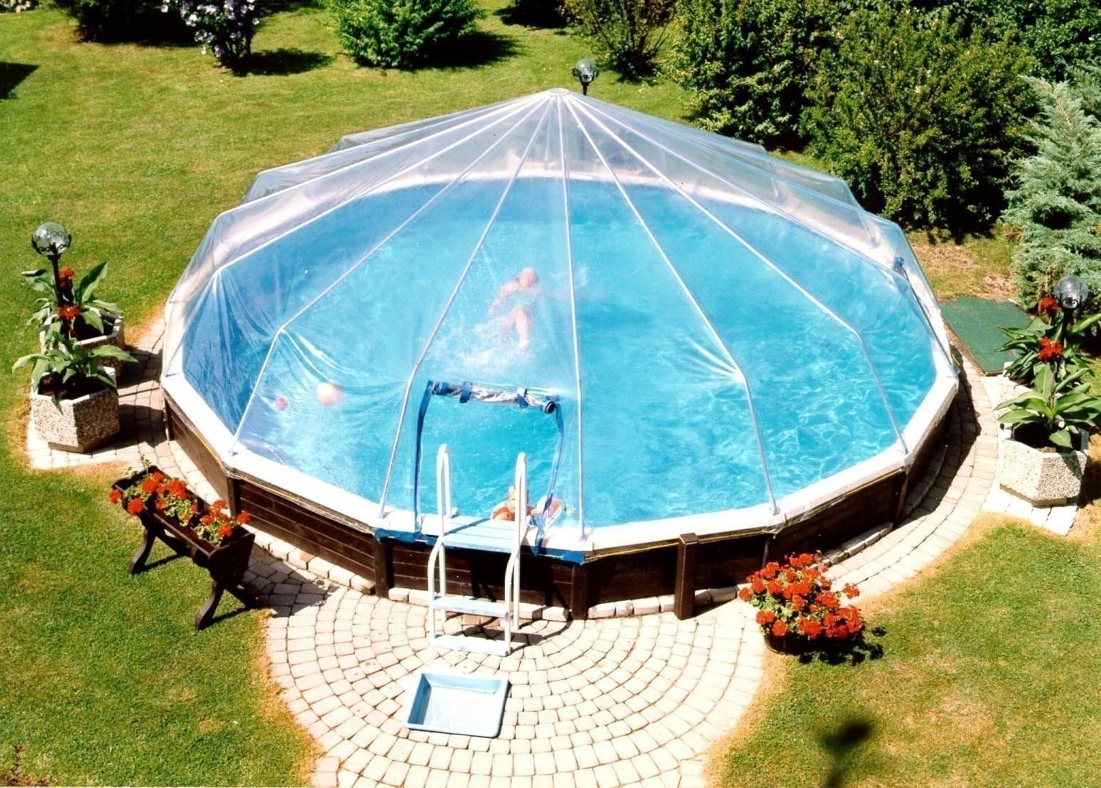 REPLACEMENT COVER ROUND ABOVE GROUND SWIMMING POOL SOLAR SUN DOME HEATER SUNDOME