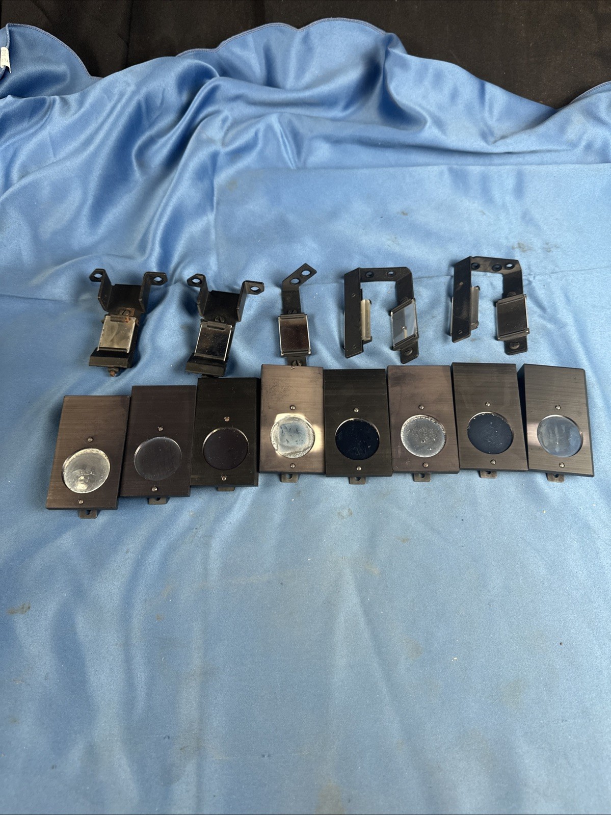 Vintage Lot Of 13 Scientific Microscope Parts Unknown Origins