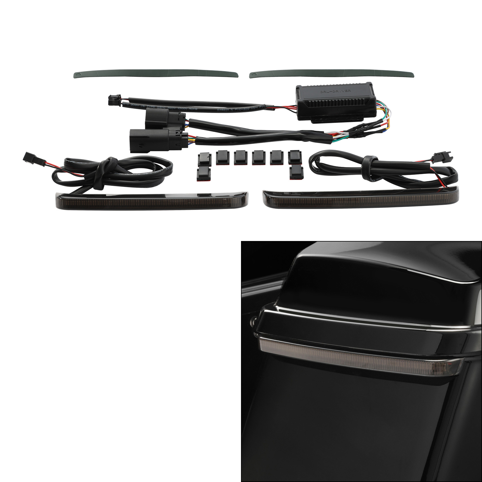 LED Saddlebags Run Brake Turn Signal Lights Fit For Harley Road Glide 2014-2023