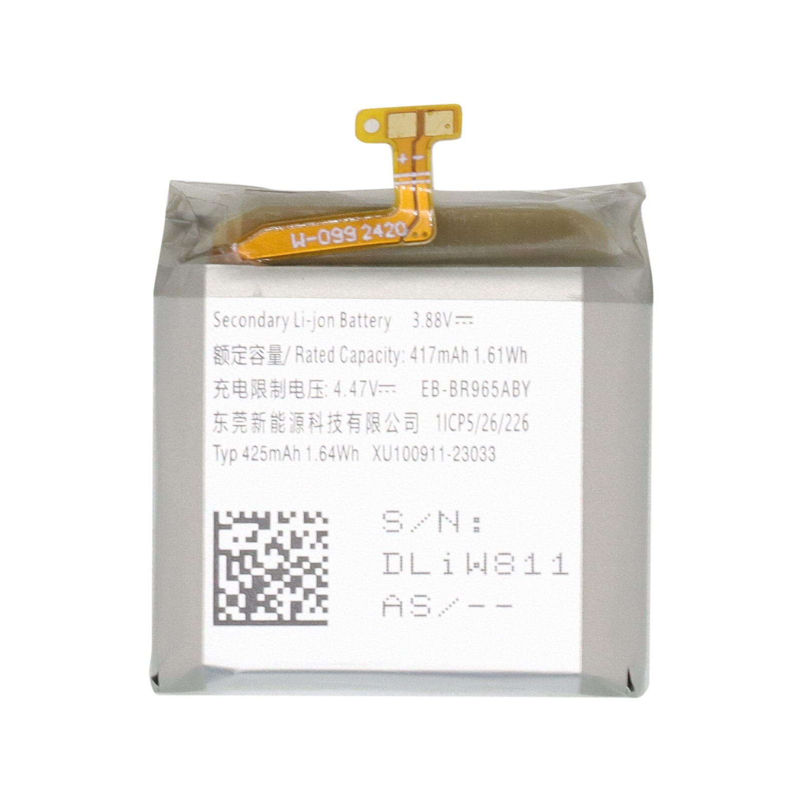 New Battery EB-BR965ABY for Samsung Galaxy Watch 6 47mm SM-R965U SM-R960 425mAh