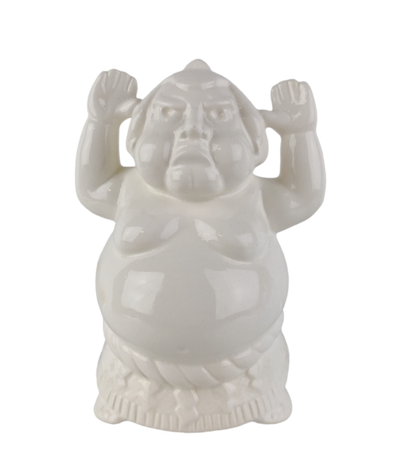 VTG Benihana of Tokyo Sumo Wrestler Tiki Planter Japan Hands Up Big Belly 6.5"