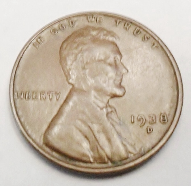 1938 D Lincoln Wheat Cent / Penny *AU - ABOUT UNCIRCULATED*  **FREE SHIPPING**