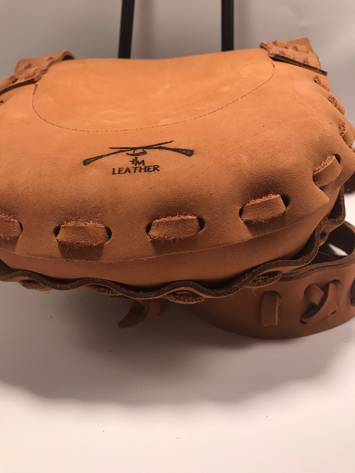 Handcrafted Bear Personalized Leather Bag Muzzleloading Hunting possible bag
