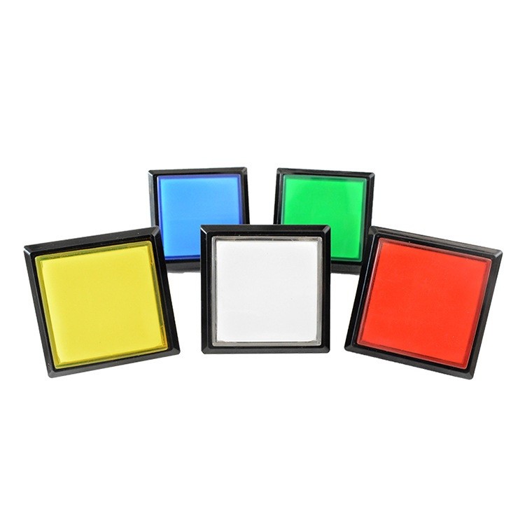LED Arcade Buttons Square with Microswitch 51mm*51mm Push illuminated Machine B