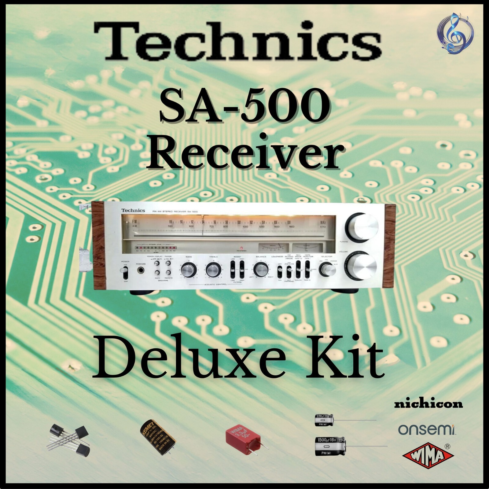 Technics SA-500 Receiver Deluxe Upgrade Kit Genuine Parts Restoration