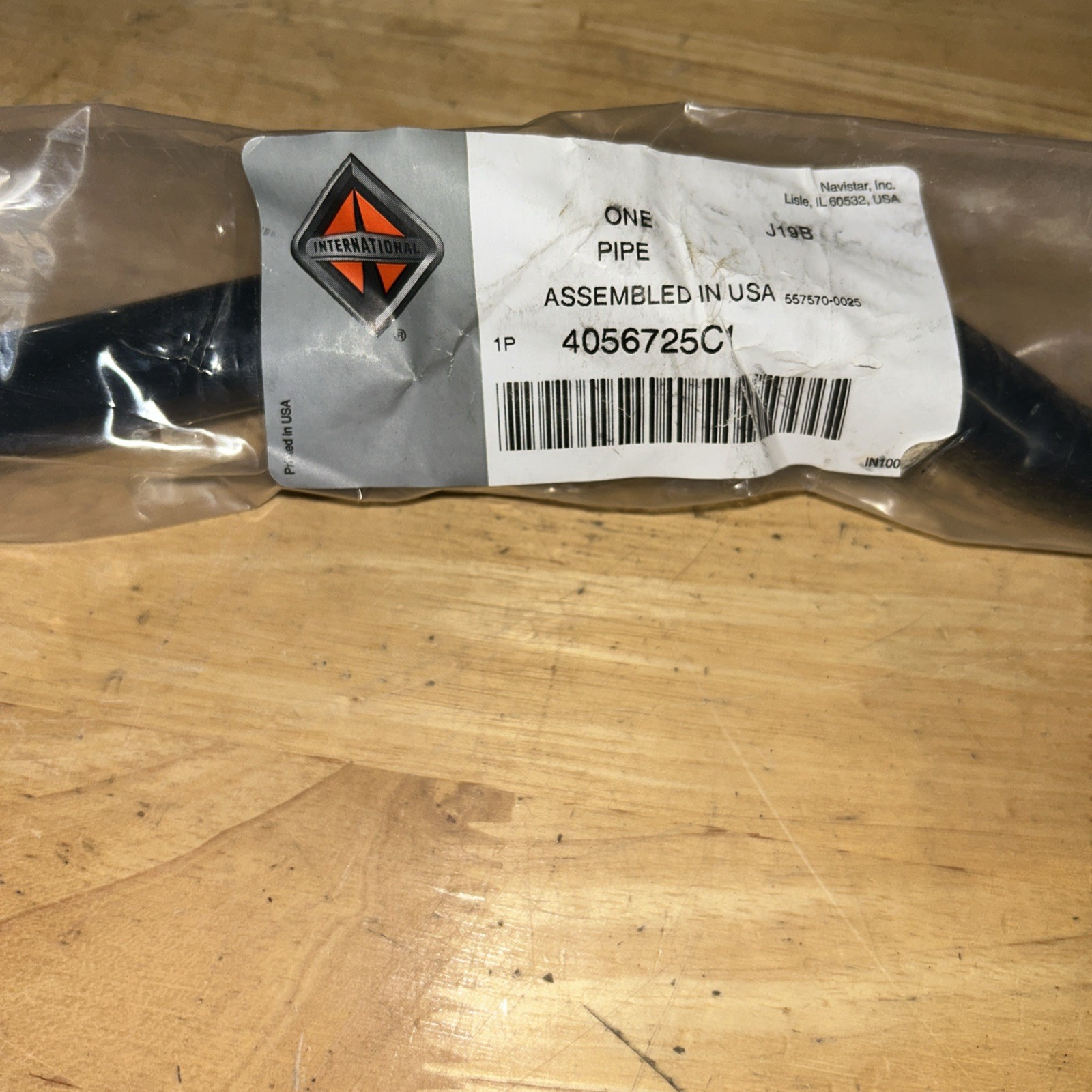 International 4056725C1 Heater Fluid Return Pipe Assembly