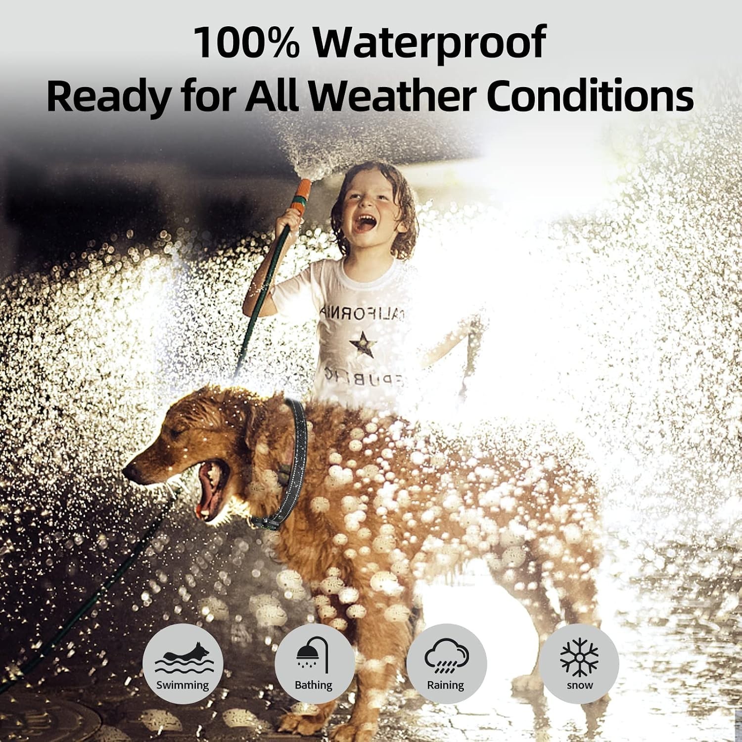 Waterproof Bark Collar for Medium to Large Dogs – Quick Charge & Safe