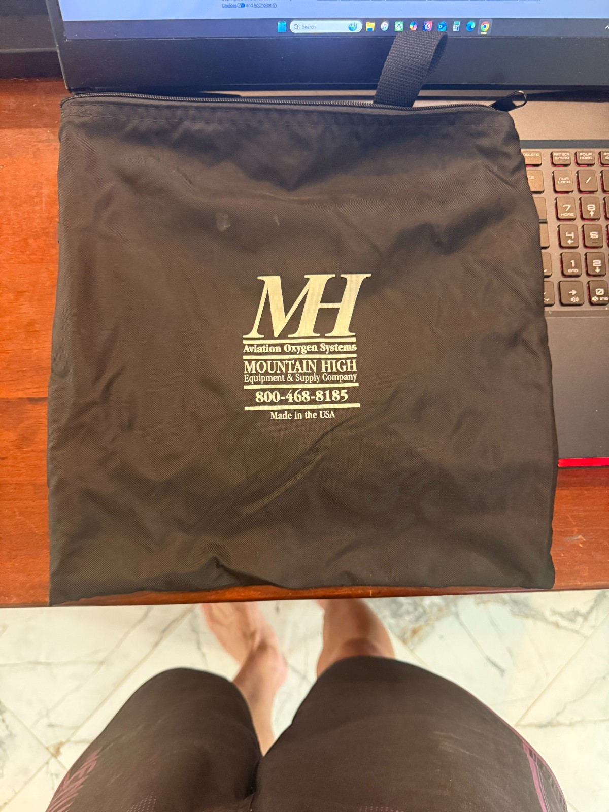 mh aviation oxygen systems mountain high bag