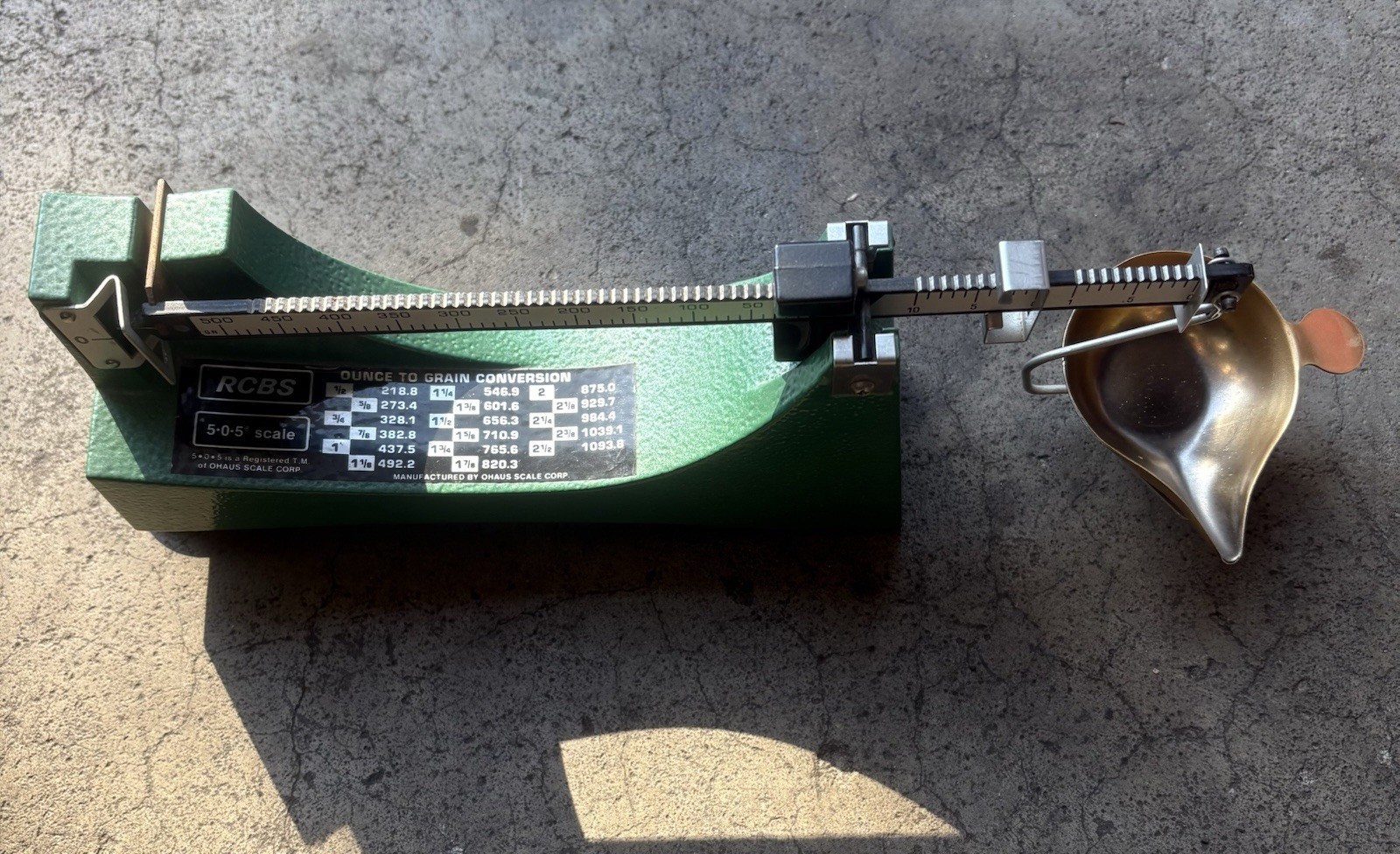 RCBS 5-0-5 Scale Reloading Powder Model 505