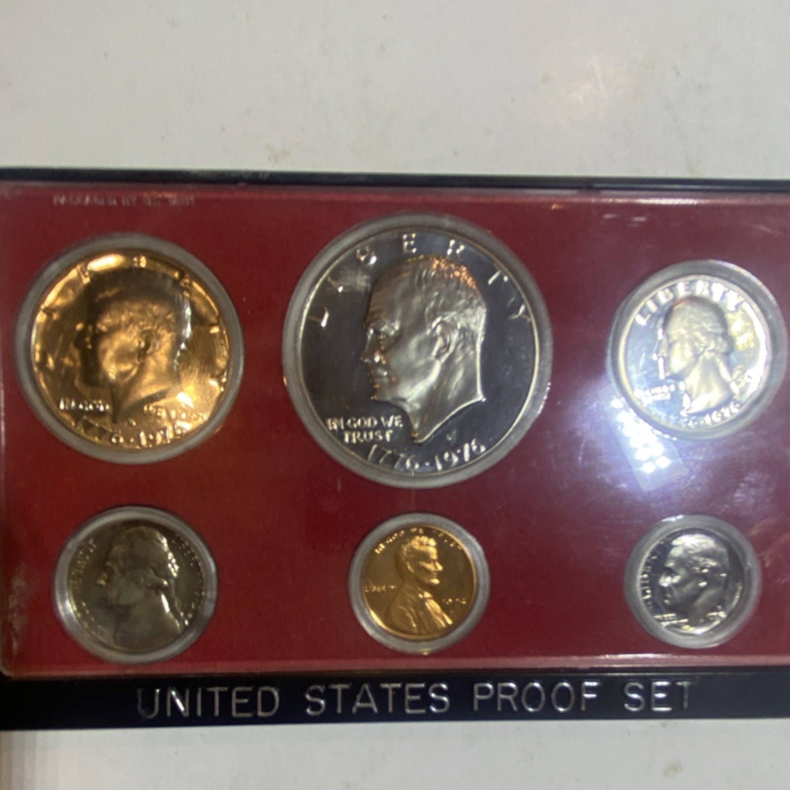 1976/1975 U.S. Proof Set Uncirculated Original Boxed Display Case (6 Coins)