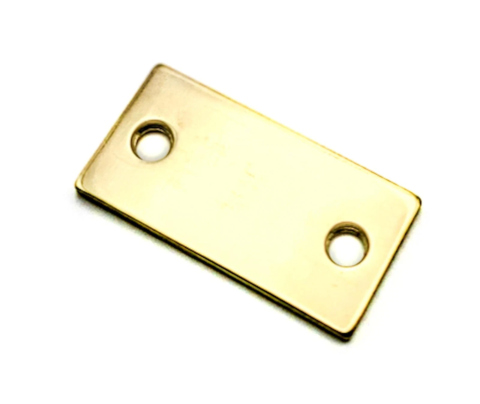 Door Edge Filler Plate | 1-1/8" X 2-1/4" | Dummy Blank Strike Plate | Polished B