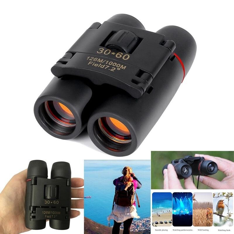 30X60 Zoom Binoculars Day Night Vision Outdoor Hunting HD Mini Small Telescope