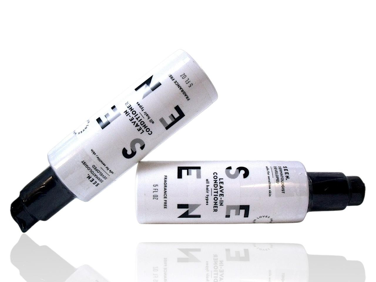 (2-Pack) SEEN Leave-In Conditioner Fragrance Free Heat Protectant 5oz New Sealed