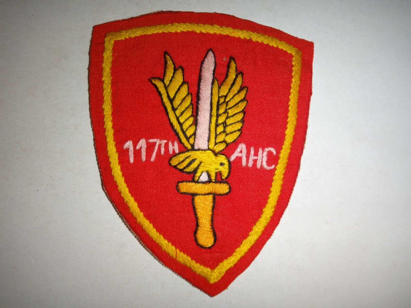 Vietnam War US 117th ASSAULT HELICOPTER COMPANY Hand Sewn Patch