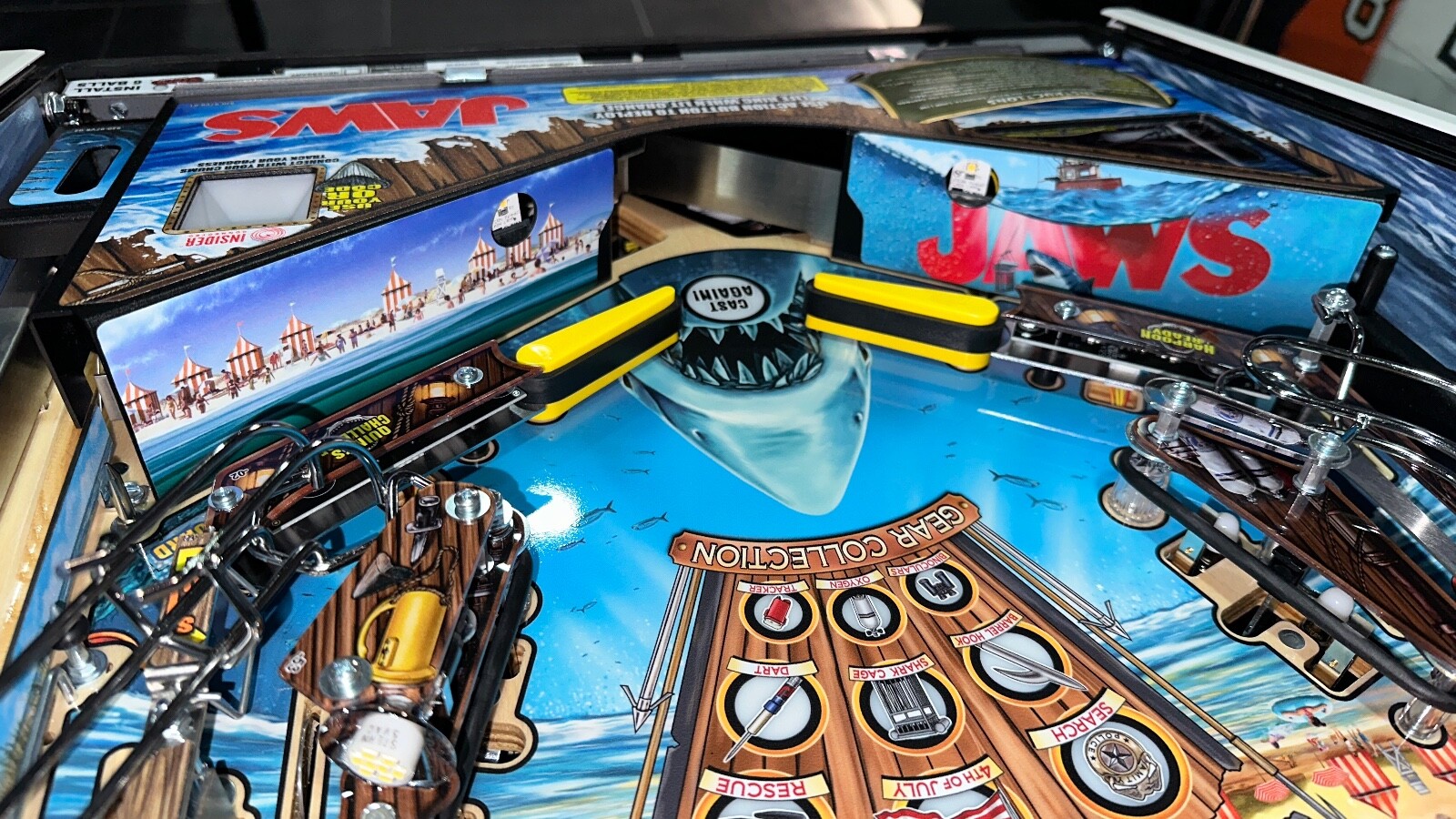 JAWS Pinball Mod Apron Wall DECAL (Sold as a Pair)