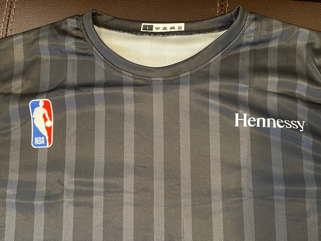 HENNESSY COGNAC NBA BASKETBALL SHIRT RARE MEN'S SIZE LARGE (L) NEW GENUINE