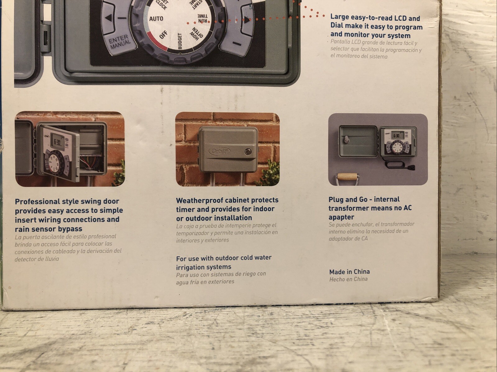 Orbit 57896 Easy-Set Logic Lawn Sprinkler Timer 6-Station 3 Programs All Weather