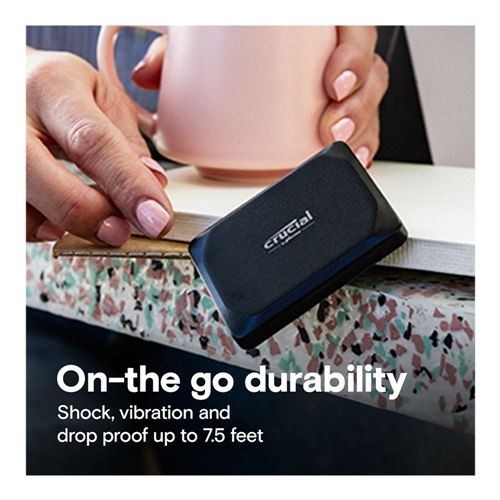 Crucial X9 2TB Portable SSD External Solid State Drive - Black