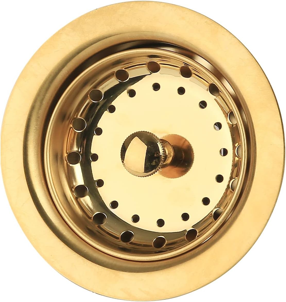 Solimeta Gold Kitchen Sink Drain, Stainless Steel Strainers Gold,