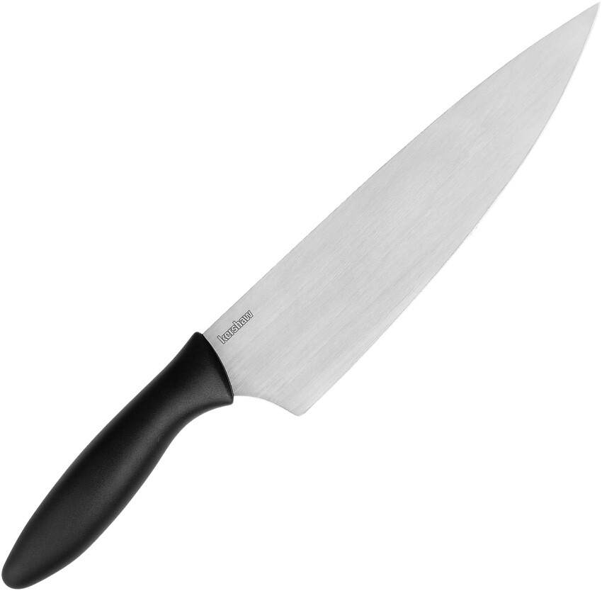 Kershaw 8" Chefs Black 1.4116 Stainless Drop Pt Fixed Blade Kitchen Knife 1780